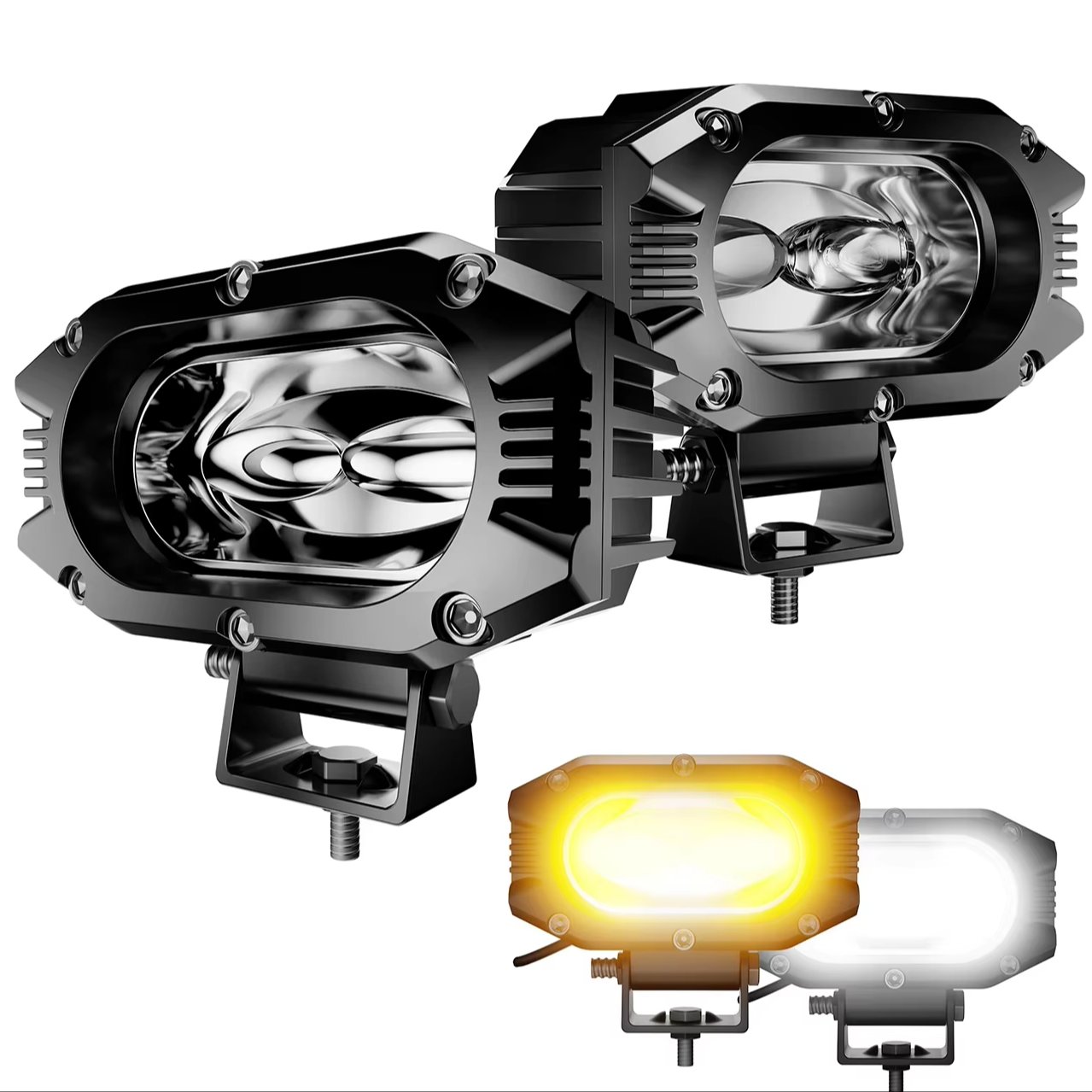 Rectangle Truck Flood Beam Pods Led Auxiliary Work Light Offroad 4x4 Mini Led Driving Lights